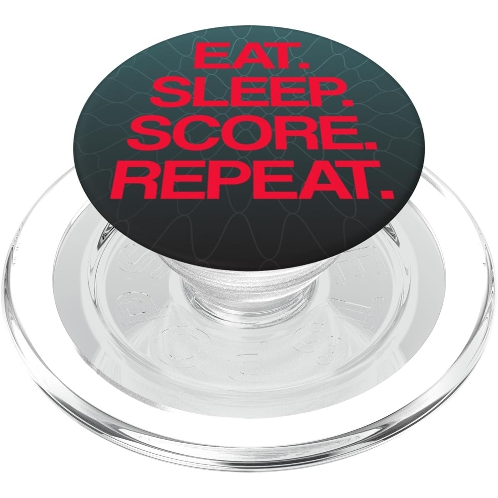 image:imagePopSockets Soccer Phone Grip Eat Sleep Score Repeat PopSockets PopGrip for MagSafeMagnetic PopGrip