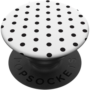 PopSockets Phone Grip – Black & White Polka Dots PopSockets PopGrip for MagSafe(Adhesive PopGrip)