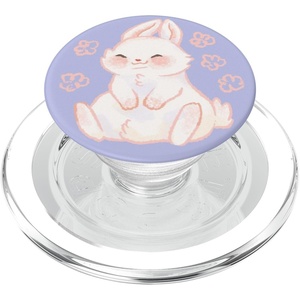 PopSockets Phone Grip – Fluffy Bunny PopSockets PopGrip for MagSafe(Magnetic PopGrip)