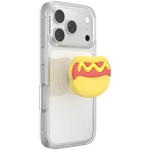 PopSockets PopTop, Adhesive Phone Grip with Swappable Top, Funny – So Salty(Hot Dog)