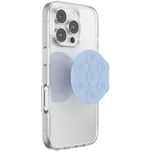 PopSockets PopTop, Adhesive Phone Grip with Swappable Top, Light Blue – Frost