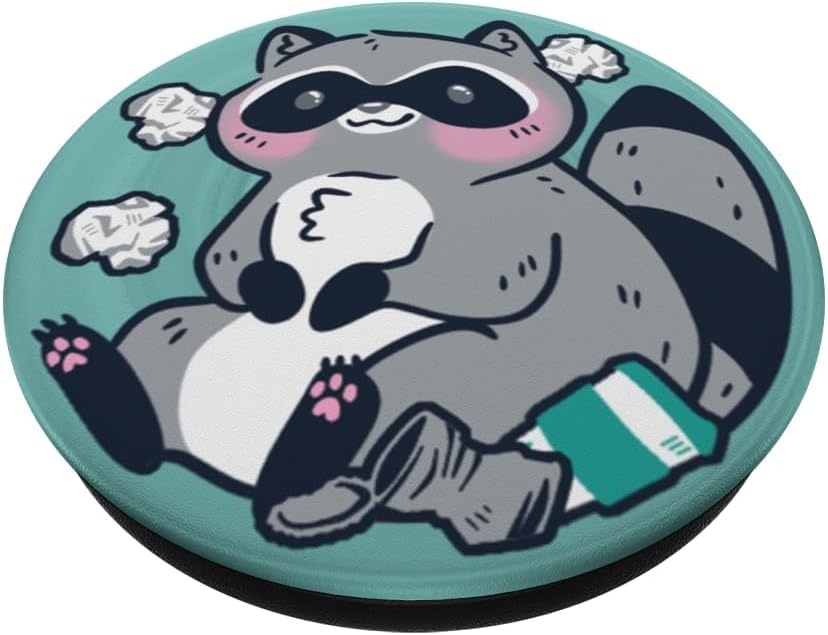 image:imagePopSockets Phone Grip Trash Raccoon PopSockets Adhesive PopGripAdhesive PopGrip