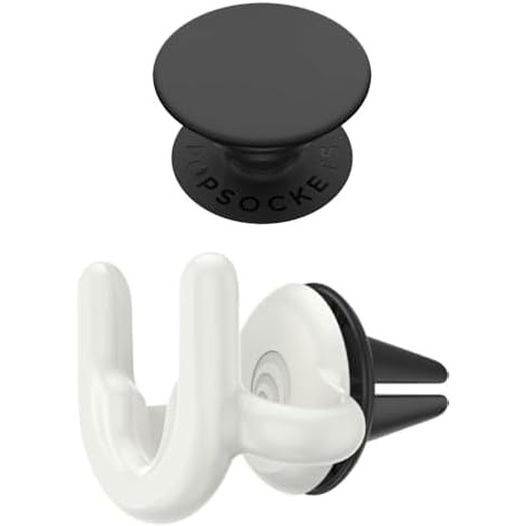 image:imageBundle of PopSockets Adhesive Phone Grip Holder Phone Stand Black Black PopSockets Car Phone Mount Vent Mount White White