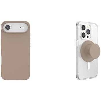 image:imageBundle of PopSockets iPhone 17 Air Phone Case with MagSafe Wireless Charging Compatible Brown Latte PopSockets Phone Grip for MagSafe Magnetic Holder Phone Stand Brown Soft Touch Latte