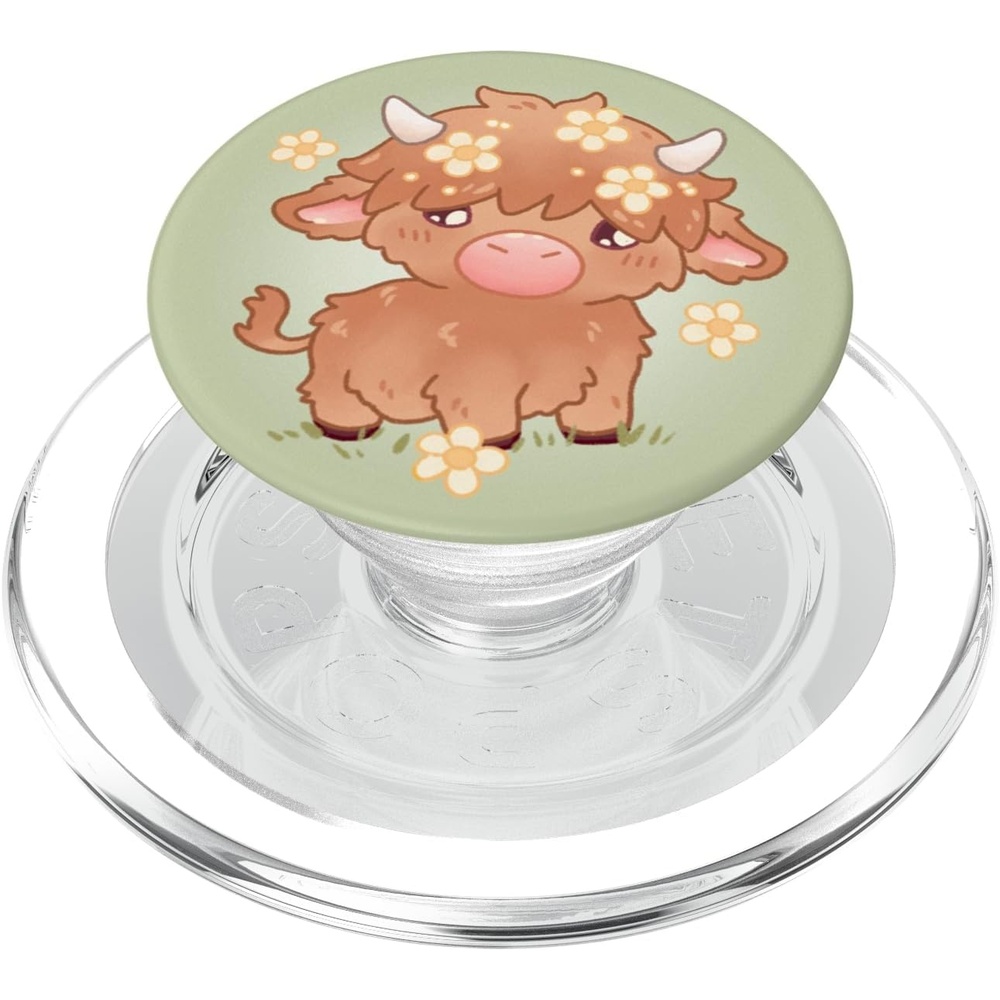 image:imagePopSockets Cow Phone Grip Highland Cow PopSockets PopGrip for MagSafeMagnetic PopGrip