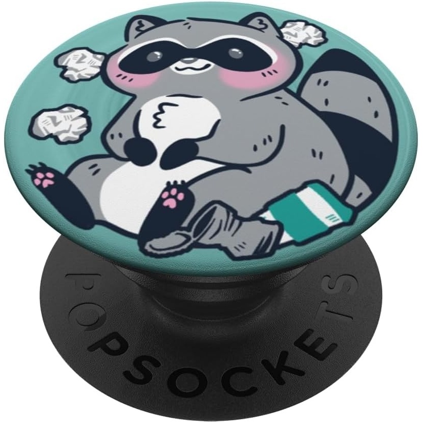 image:imagePopSockets Phone Grip Trash Raccoon PopSockets Adhesive PopGripAdhesive PopGrip