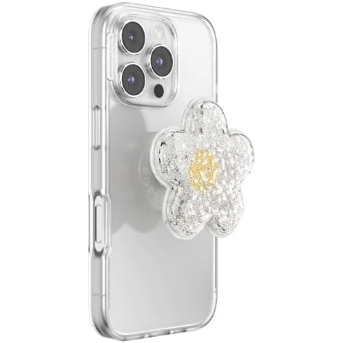 image:imagePopSockets PopTop Adhesive Phone Grip with Swappable Top Squishy Tidepool Squishy Daisy White