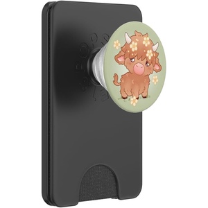 PopSockets Cow Phone Grip – Highland Cow PopSockets PopGrip for MagSafe(Magnetic PopWallet)