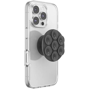 PopSockets PopTop, Adhesive Phone Grip with Swappable Top, Black – Black