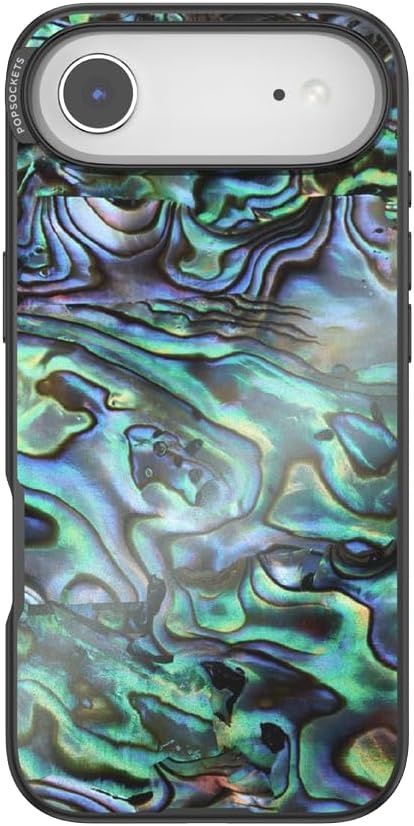 image:imagePopSockets iPhone 13 Phone Case with MagSafe Wireless Charging Compatible Checkered Blush GinghamAlbalone