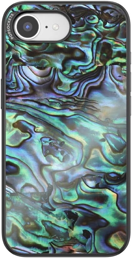 image:imagePopSockets iPhone 13 Phone Case with MagSafe Wireless Charging Compatible Checkered Blush GinghamAlbalone