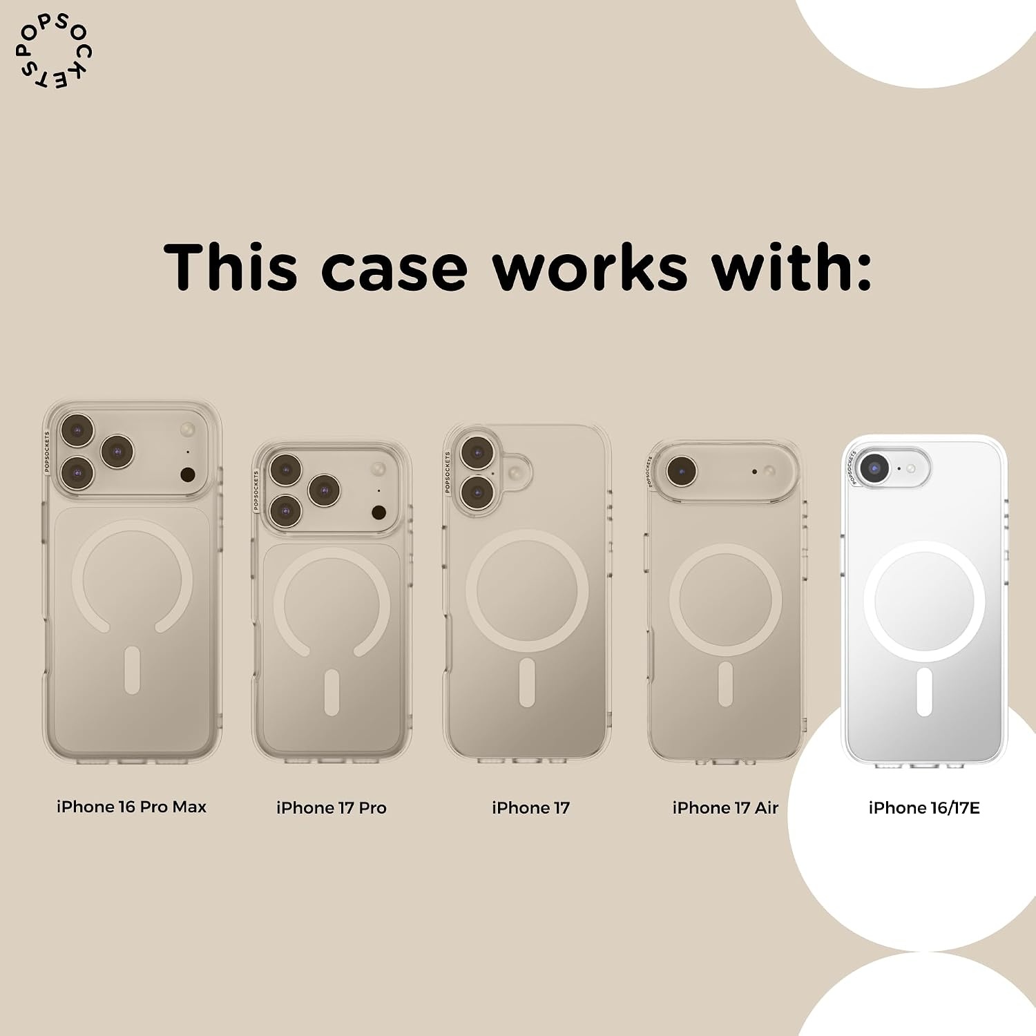 image:imagePopSockets iPhone 13 Phone Case with MagSafe Wireless Charging Compatible Checkered Blush GinghamBlush Gingham