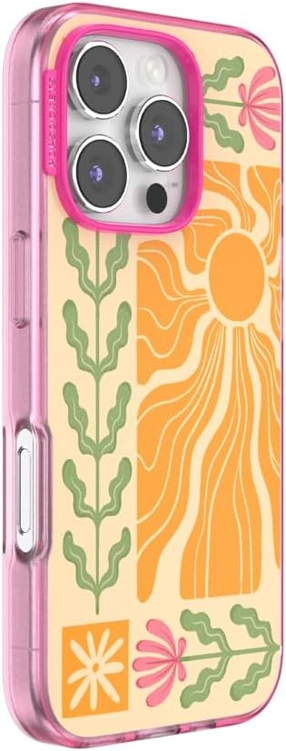 image:imagePopSockets iPhone 13 Phone Case with MagSafe Wireless Charging Compatible Checkered Blush GinghamDesert Mosaic
