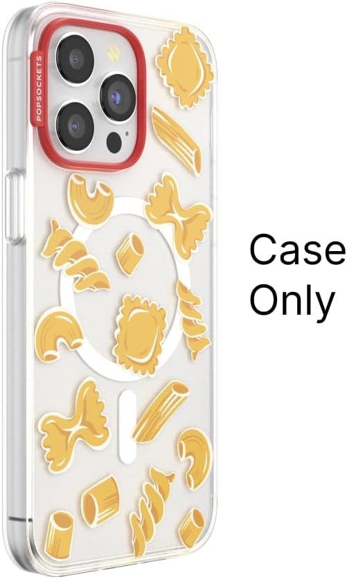 image:imagePopSockets iPhone 13 Phone Case with MagSafe Wireless Charging Compatible Checkered Blush GinghamPasta Pasta