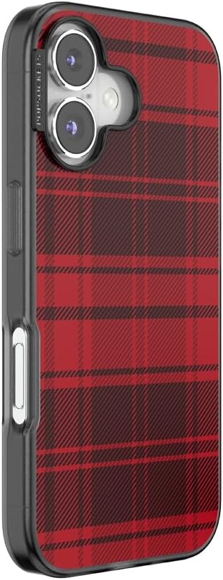 image:imagePopSockets iPhone 13 Pro Max Phone Case with MagSafe Wireless Charging Compatible Checkered Blush GinghamBuffalo Check