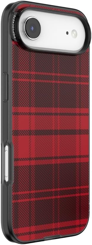 image:imagePopSockets iPhone 13 Pro Max Phone Case with MagSafe Wireless Charging Compatible Checkered Blush GinghamBuffalo Check