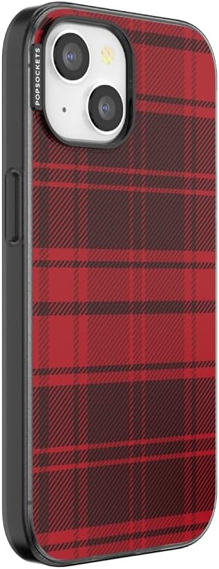 image:imagePopSockets iPhone 13 Pro Max Phone Case with MagSafe Wireless Charging Compatible Checkered Blush GinghamBuffalo Check