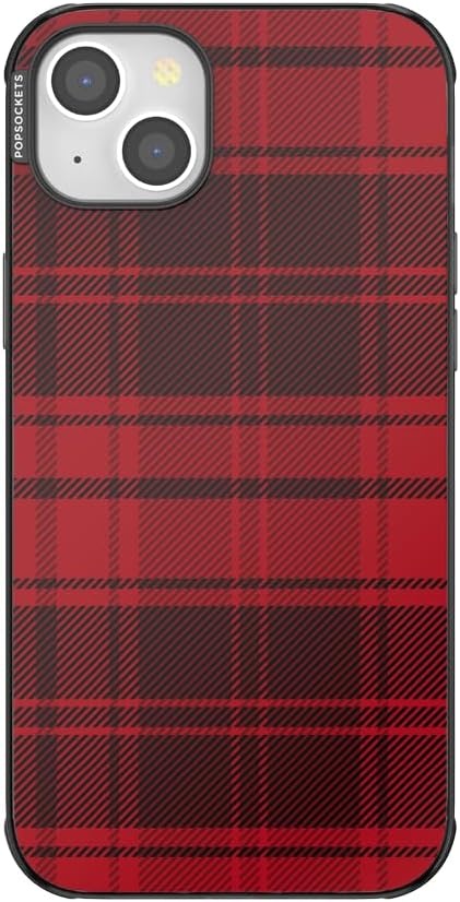 image:imagePopSockets iPhone 13 Pro Max Phone Case with MagSafe Wireless Charging Compatible Checkered Blush GinghamBuffalo Check