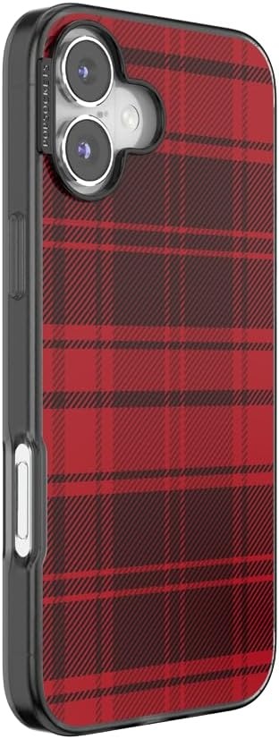 image:imagePopSockets iPhone 13 Pro Max Phone Case with MagSafe Wireless Charging Compatible Checkered Blush GinghamBuffalo Check
