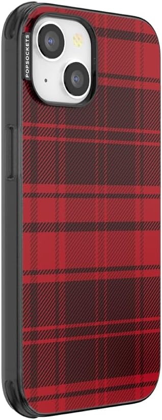 image:imagePopSockets iPhone 13 Pro Max Phone Case with MagSafe Wireless Charging Compatible Checkered Blush GinghamBuffalo Check
