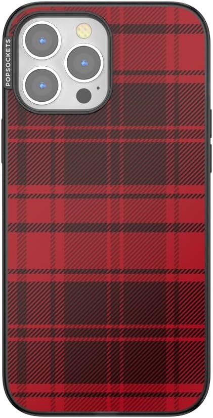 image:imagePopSockets iPhone 13 Pro Max Phone Case with MagSafe Wireless Charging Compatible Checkered Blush GinghamBuffalo Check