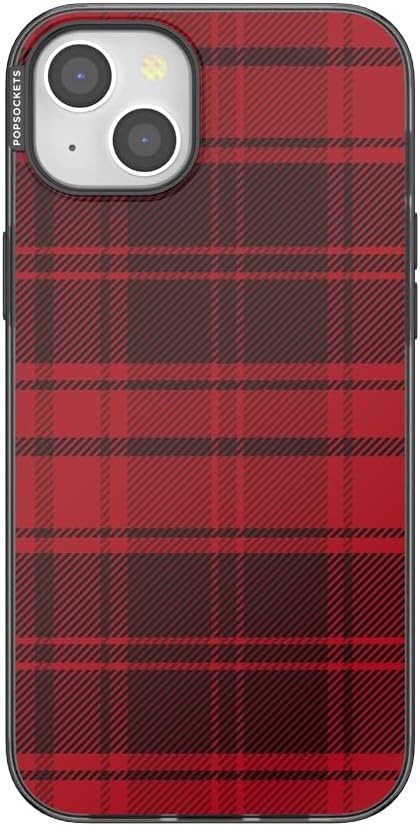 image:imagePopSockets iPhone 13 Pro Max Phone Case with MagSafe Wireless Charging Compatible Checkered Blush GinghamBuffalo Check