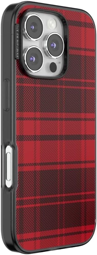image:imagePopSockets iPhone 13 Pro Max Phone Case with MagSafe Wireless Charging Compatible Checkered Blush GinghamBuffalo Check