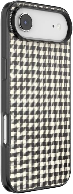 image:imagePopSockets iPhone 13 Pro Max Phone Case with MagSafe Wireless Charging Compatible Checkered Blush GinghamGingham