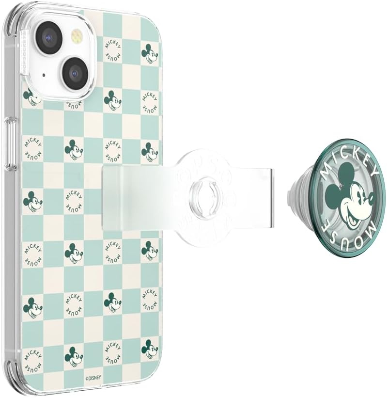 image:imagePopSockets iPhone 13 Pro Max Phone Case with MagSafe Wireless Charging Compatible Disney Mickey Latte CheckMickey Mouse Classic Check