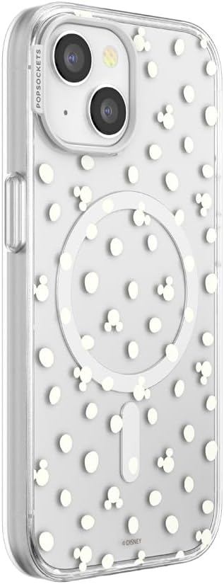 image:imagePopSockets iPhone 13 Pro Max Phone Case with MagSafe Wireless Charging Compatible Disney Mickey Latte CheckMickey Polka Dot