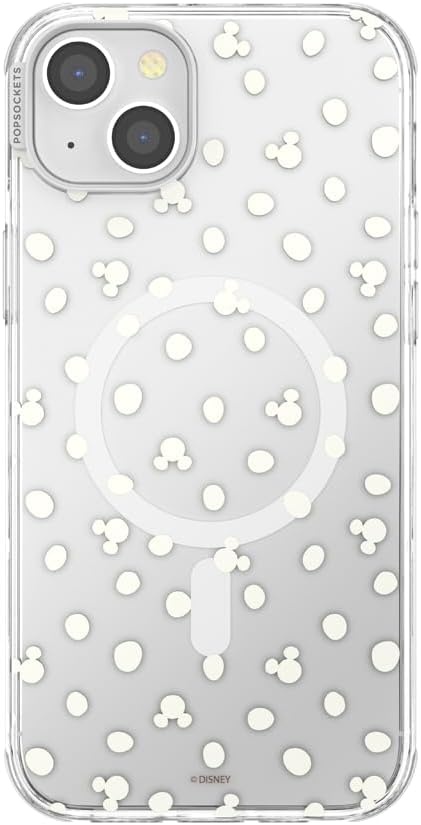 image:imagePopSockets iPhone 13 Pro Max Phone Case with MagSafe Wireless Charging Compatible Disney Mickey Latte CheckMickey Polka Dot