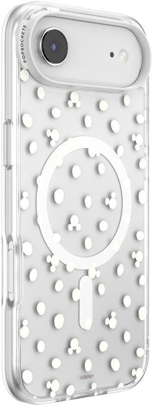 image:imagePopSockets iPhone 13 Pro Max Phone Case with MagSafe Wireless Charging Compatible Disney Mickey Latte CheckMickey Polka Dot