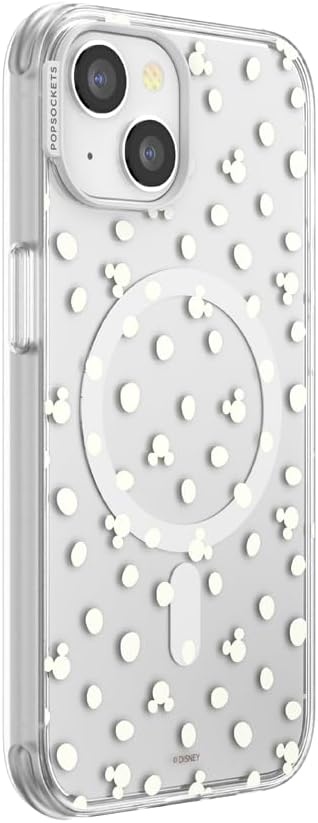 image:imagePopSockets iPhone 13 Pro Max Phone Case with MagSafe Wireless Charging Compatible Disney Mickey Latte CheckMickey Polka Dot