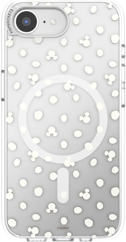 image:imagePopSockets iPhone 13 Pro Max Phone Case with MagSafe Wireless Charging Compatible Disney Mickey Latte CheckMickey Polka Dot