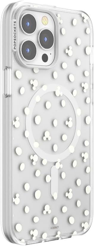 image:imagePopSockets iPhone 13 Pro Max Phone Case with MagSafe Wireless Charging Compatible Disney Mickey Latte CheckMickey Polka Dot