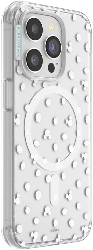 image:imagePopSockets iPhone 13 Pro Max Phone Case with MagSafe Wireless Charging Compatible Disney Mickey Latte CheckMickey Polka Dot