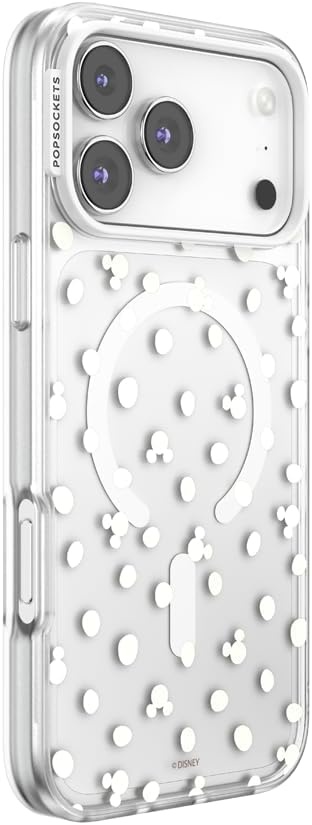 image:imagePopSockets iPhone 13 Pro Max Phone Case with MagSafe Wireless Charging Compatible Disney Mickey Latte CheckMickey Polka Dot