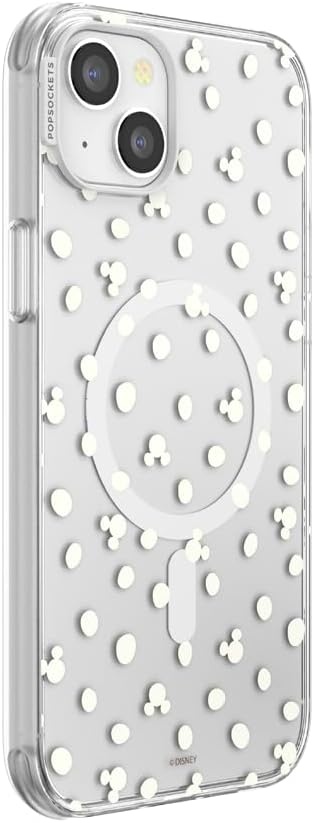 image:imagePopSockets iPhone 13 Pro Max Phone Case with MagSafe Wireless Charging Compatible Disney Mickey Latte CheckMickey Polka Dot