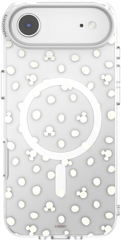 image:imagePopSockets iPhone 13 Pro Max Phone Case with MagSafe Wireless Charging Compatible Disney Mickey Latte CheckMickey Polka Dot