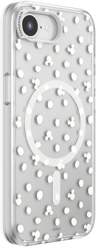 image:imagePopSockets iPhone 13 Pro Max Phone Case with MagSafe Wireless Charging Compatible Disney Mickey Latte CheckMickey Polka Dot