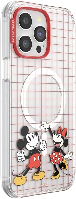 image:imagePopSockets iPhone 13 Pro Max Phone Case with MagSafe Wireless Charging Compatible Disney Mickey Latte CheckMod Mickey Minnie