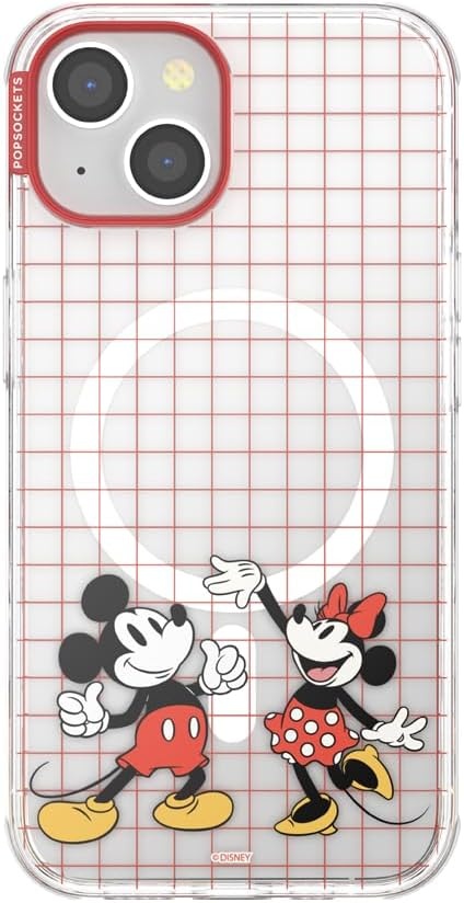 image:imagePopSockets iPhone 13 Pro Max Phone Case with MagSafe Wireless Charging Compatible Disney Mickey Latte CheckMod Mickey Minnie