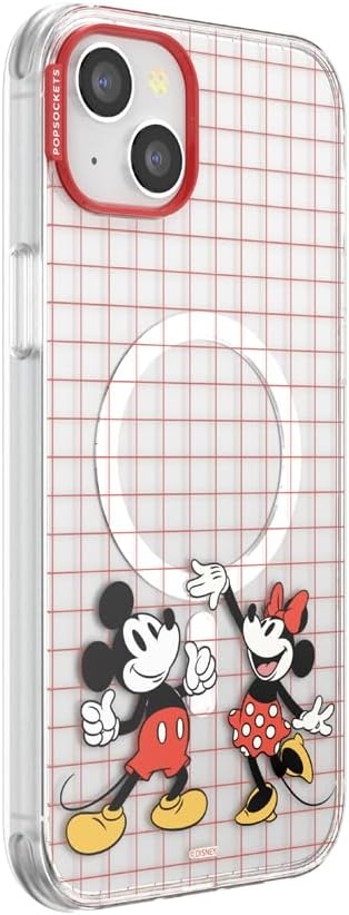 image:imagePopSockets iPhone 13 Pro Max Phone Case with MagSafe Wireless Charging Compatible Disney Mickey Latte CheckMod Mickey Minnie