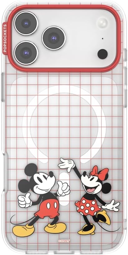 image:imagePopSockets iPhone 13 Pro Max Phone Case with MagSafe Wireless Charging Compatible Disney Mickey Latte CheckMod Mickey Minnie