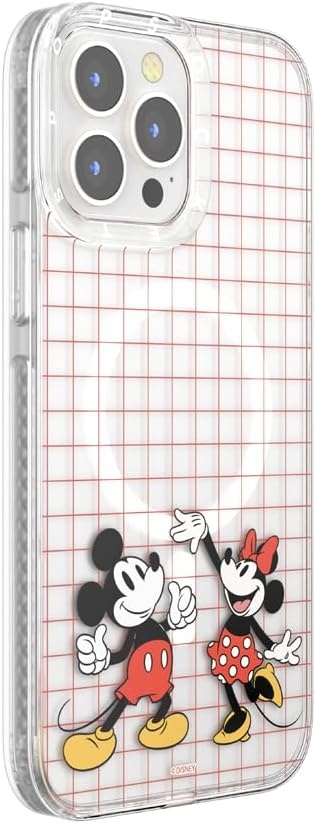 image:imagePopSockets iPhone 13 Pro Max Phone Case with MagSafe Wireless Charging Compatible Disney Mickey Latte CheckMod Mickey Minnie