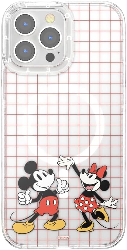image:imagePopSockets iPhone 13 Pro Max Phone Case with MagSafe Wireless Charging Compatible Disney Mickey Latte CheckMod Mickey Minnie