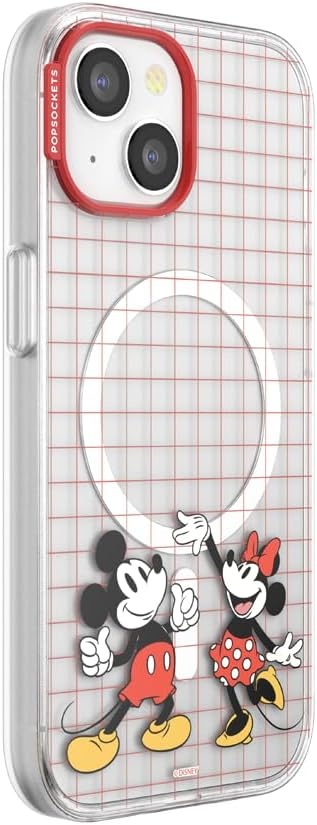 image:imagePopSockets iPhone 13 Pro Max Phone Case with MagSafe Wireless Charging Compatible Disney Mickey Latte CheckMod Mickey Minnie