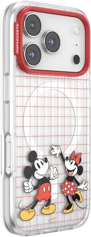 image:imagePopSockets iPhone 13 Pro Max Phone Case with MagSafe Wireless Charging Compatible Disney Mickey Latte CheckMod Mickey Minnie