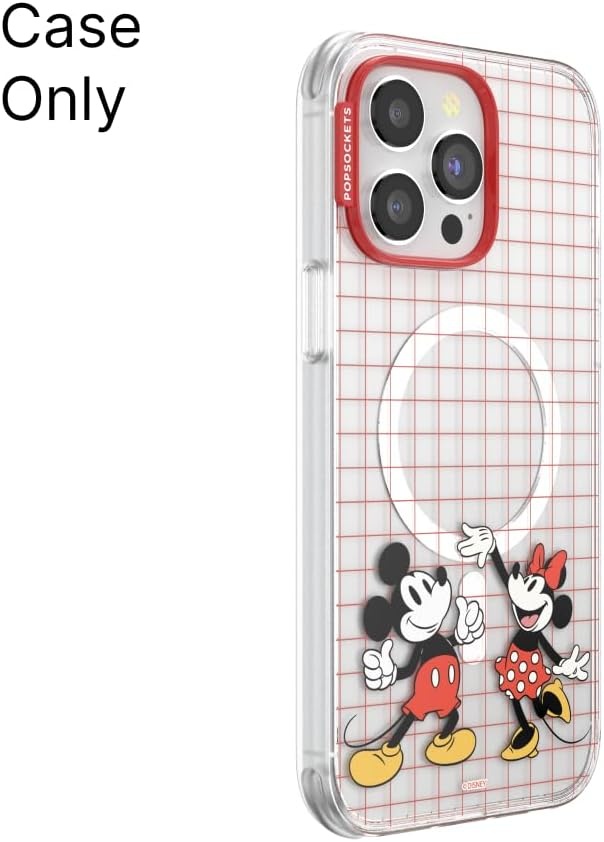 image:imagePopSockets iPhone 13 Pro Max Phone Case with MagSafe Wireless Charging Compatible Disney Mickey Latte CheckMod Mickey Minnie