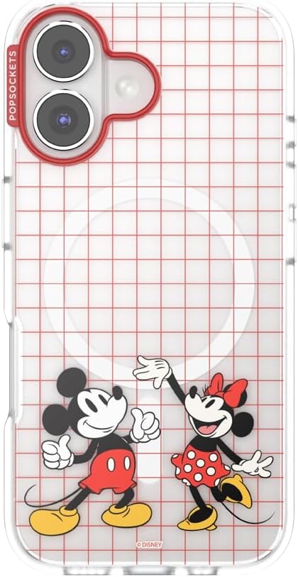 image:imagePopSockets iPhone 13 Pro Max Phone Case with MagSafe Wireless Charging Compatible Disney Mickey Latte CheckMod Mickey Minnie